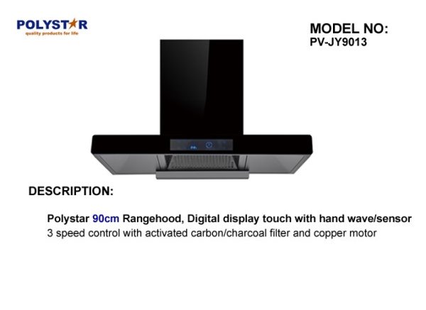 Polystar heat extractor 90cm with hand wave sensor