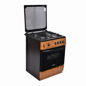 Scanfrost 4 Burners 60cm Gas Cooker CK6402NG (WOOD FINISH)