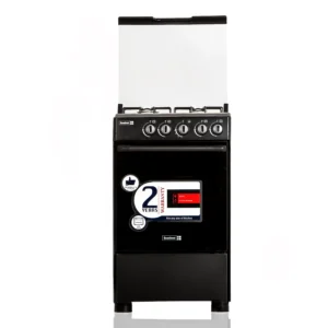 Scanfrost 4 Burners 50cm Gas Cooker SFC5402 Silver & Black