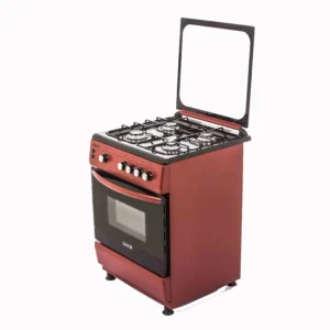 Scanfrost 4 Burners 60cm Gas Cooker CK6400R (RED FINISH)