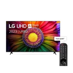 LG TV UHD 75 Inch UR80 4K Smart TV AI ThinQ Magic Remote WebOS