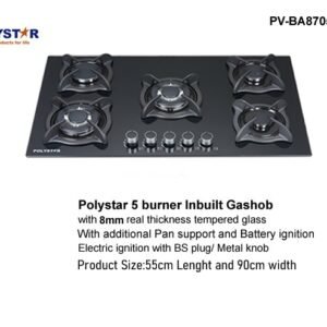 Polystar 90cm 5 burners Built In Hob