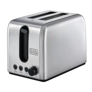 Black+Decker 2 slice stainless steel Toaster ET244-B5