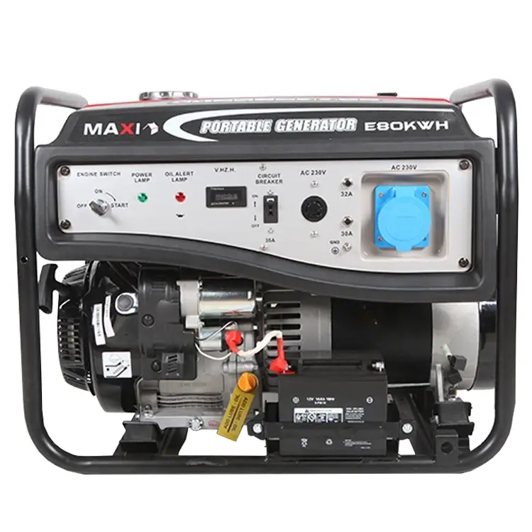 Maxi Generator 10kVa | 8.0kW with Key & Wheels E80KWH - Image 2